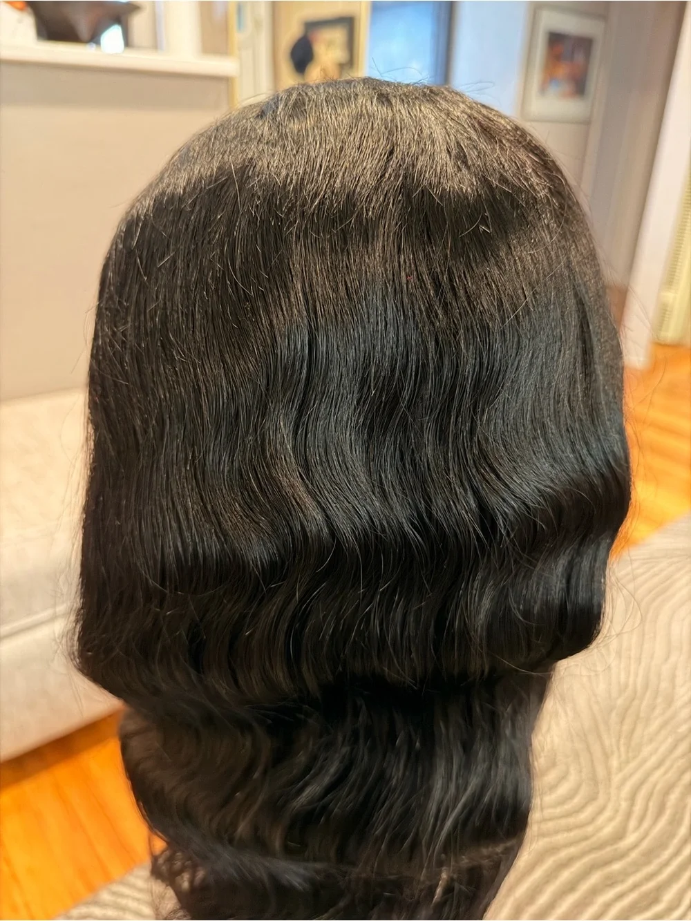 20” Natural Black Body Wave 13x6 HD Lace Front Human Hair Wig 200% Density #071